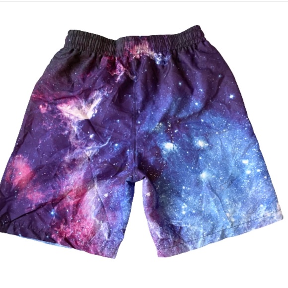 NWOT Nebula Galaxy swim trunks with mesh liner & pockets 12T - Picture 2 of 3